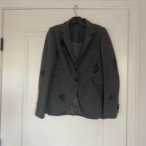 Mackage gray and black blazer